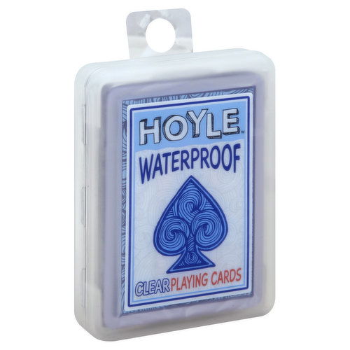 Hoyle Playing Cards, Clear, Waterproof