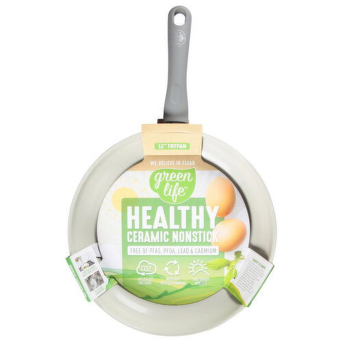 Green Life Frypan, Healthy Ceramic Nonstick, 12 Inch