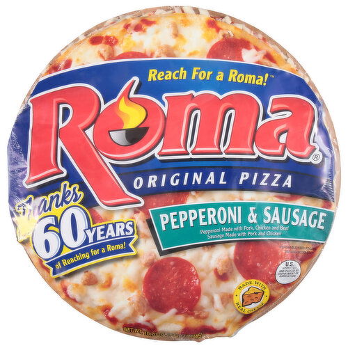 Roma Pizza, Pepperoni & Sausage, Original