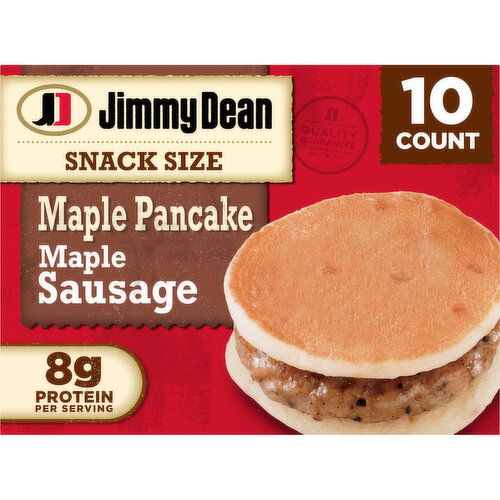 Jimmy Dean Snack Size Maple Pancake Breakfast Sandwiches with Maple Sausage Frozen