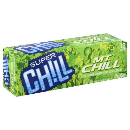 Super Chill Soda, Mt Chill, Citrus Flavored