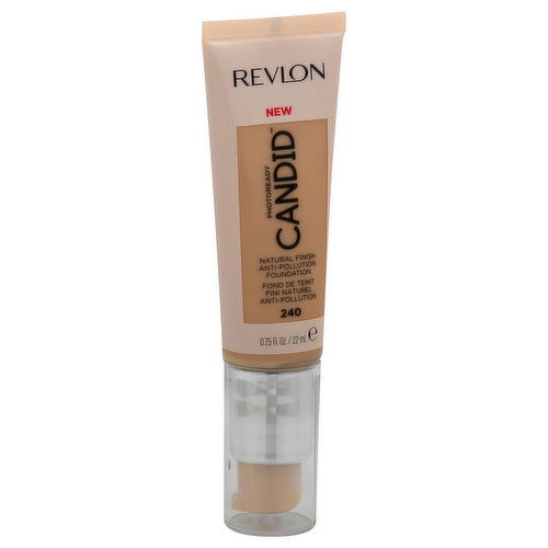 Revlon Photoready Candid Foundation, Anti-Pollution, Natural Finish, Natural Beige 240