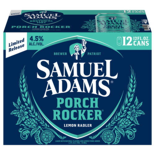 Samuel Adams Porch Rocker Lemon Radler Beer