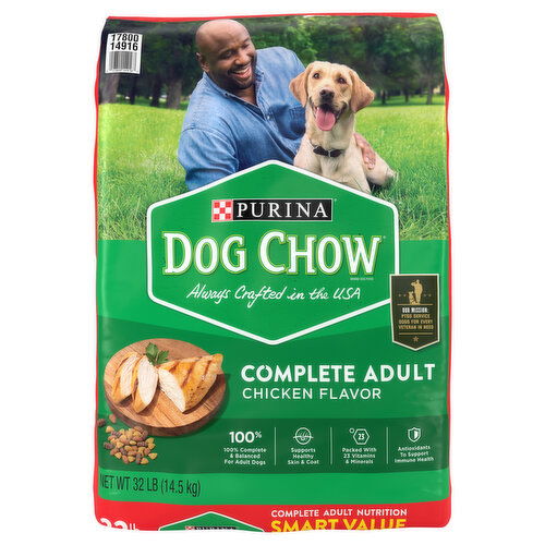 Dog Chow Dog Chow Dog Food, Chicken Flavor, Complete Adult, Smart Value