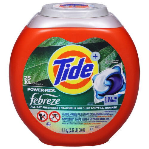 Tide + Detergent, Power Pods, Febreze