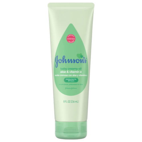 Johnson's Baby Creamy Oil, Aloe & Vitamin E