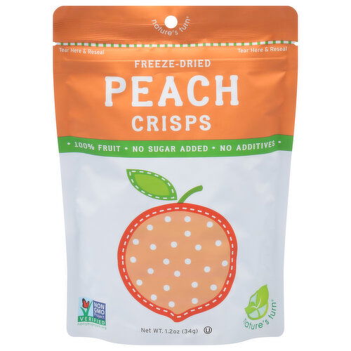 Nature's Turn Crisps, Peach, Freeze-Dried