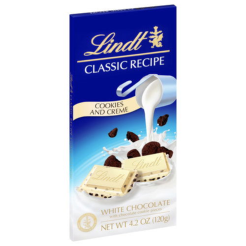 Lindt Classic Recipe White Chocolate, Cookies and Creme