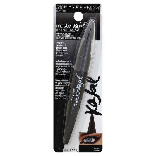 maybelline Master Kajal by Eyestudio Eyeliner, Cream Kohl, Waterproof, Onyx Rush 510