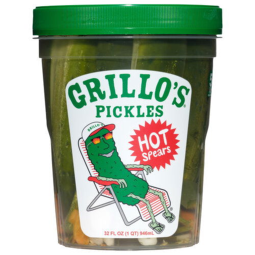 Grillo's Pickles Spears, Hot