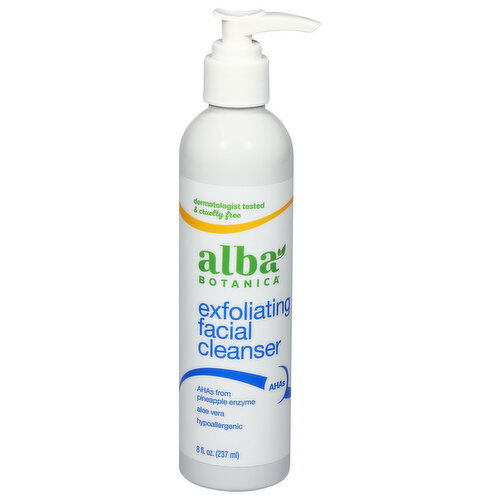 Alba Botanica Facial Cleanser, Exfoliating