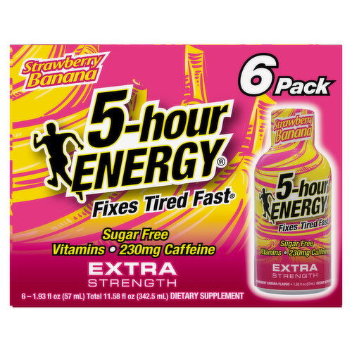 5-Hour Energy Extra Strength Strawberry Banana Energy Shot
