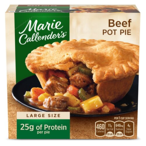 Marie Callender's Beef Pot Pie Large Size Frozen Meal Beef Pot Pie Large Size Frozen Meal