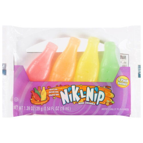 Nik L Nip Mini Drinks, 4-Pack Bottles