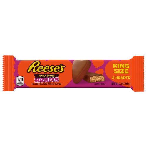 Reese's Peanut Butter, Hearts, King Size