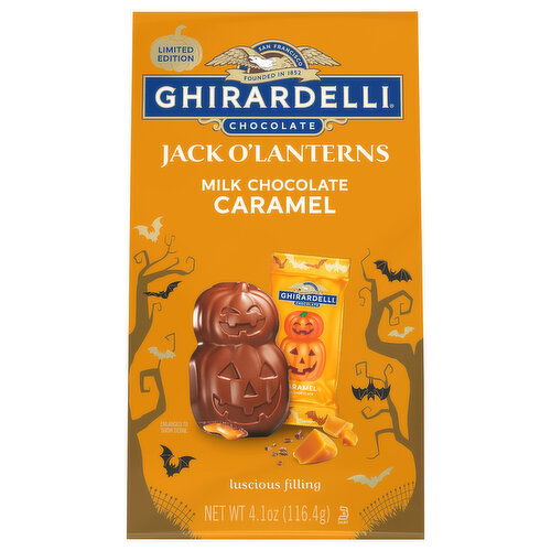 Ghirardelli Milk Chocolate, Jack O'Lanterns, Caramel