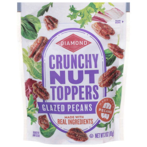 Diamond of California Nut Toppers, Glazed Pecans, Crunchy