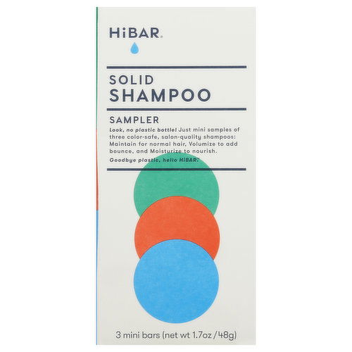 HiBAR Shampoo, Solid, Sampler