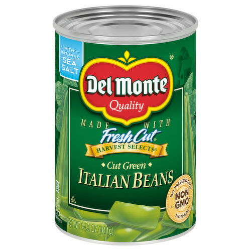 Del Monte Fresh Cut Italian Beans, Cut Green, Harvest Select