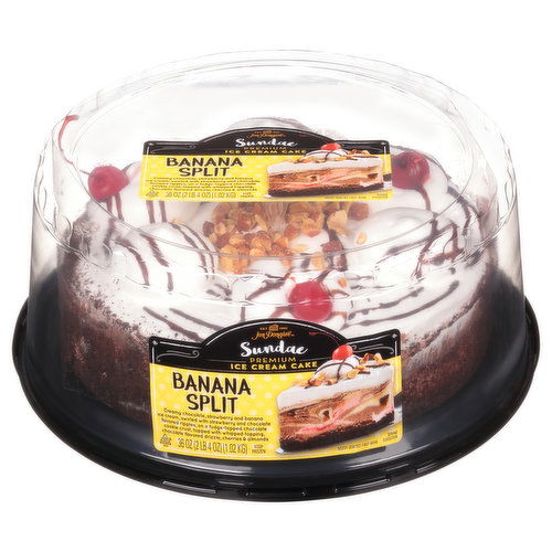 Jon Donaire Banana Split Sundae Premium Ice Cream Cake