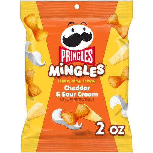 Pringles Mingles Puffed Snacks, Cheddar and Sour Cream