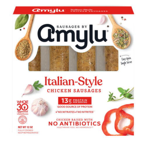 Amylu Foods Italian Chicken Sausages