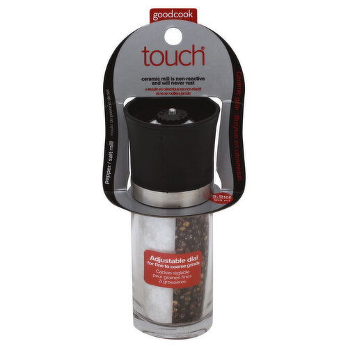 Good Cook Touch Pepper/Salt Mill, 5.5 Ounce