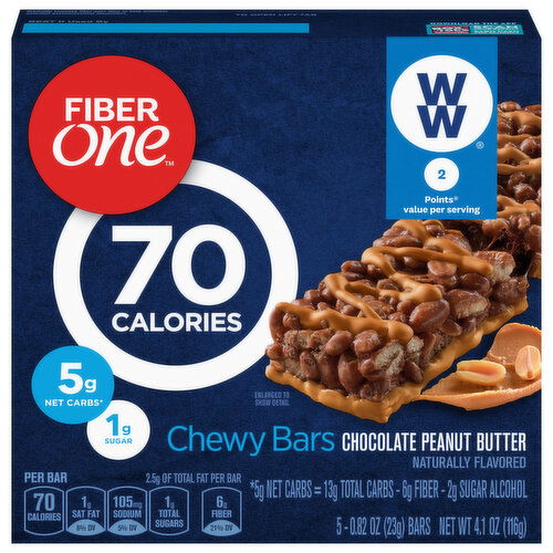 Fiber One Chewy Bars, Chocolate Peanut Butter