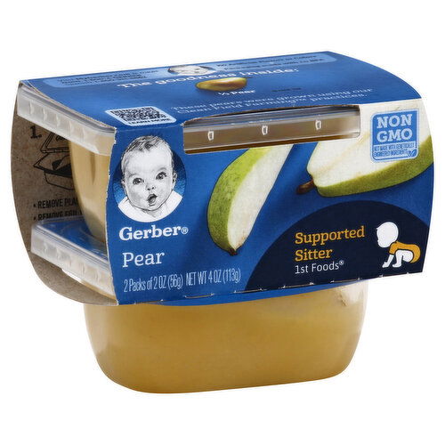 Gerber Natural for Baby Pear, Supported Sitter 1st Foods