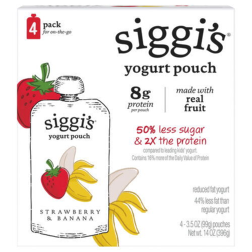 Siggi's Reduced Fat Strawberry & Banana Yogurt