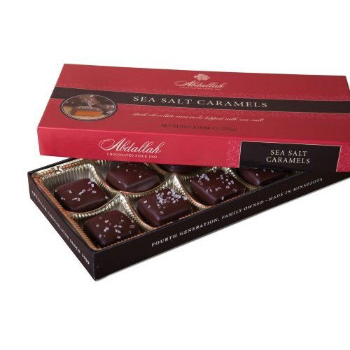 Abdallah Chocolates Sea Salt Caramels, Dark 