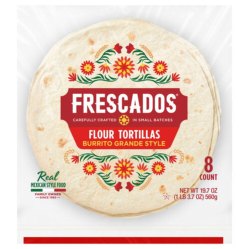 Frescados Tortillas, Flour, Burrito Grande Style