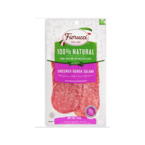 Fiorucci All Natural Genoa Salami Sliced