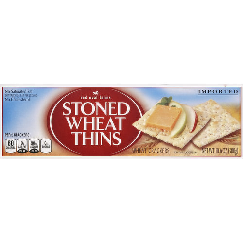 Red Oval Farms Crackers, Wheat