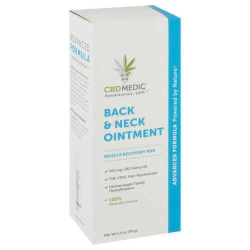 CBD Medic Back & Neck Ointment