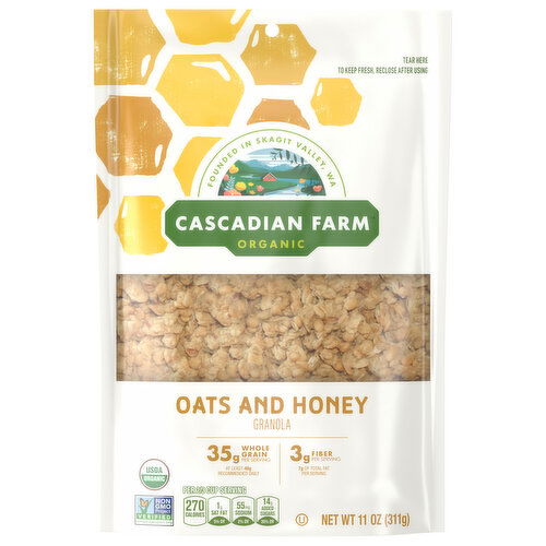 Cascadian Farm Organic Oats and Honey Granola