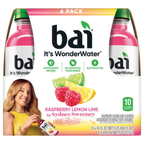 Bai Beverage, Raspberry Lemon Lime