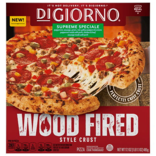 DiGiorno Wood Fired Style Crust Supreme Speciale Pizza