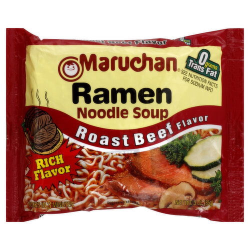 Maruchan Ramen Noodle Soup, Roast Beef Flavor