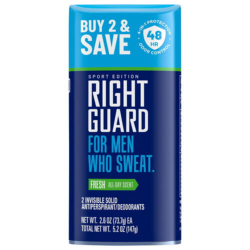 Right Guard Invisible Solid Fresh Antiperspirant/Deodorant
