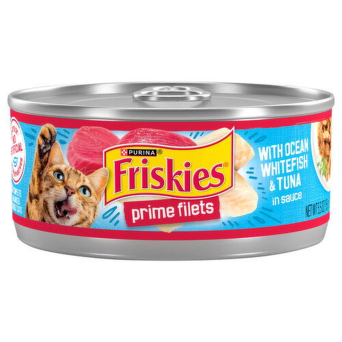Friskies Prime Filets Adult with Ocean Whitefish & Tuna in Sauce Cat Food