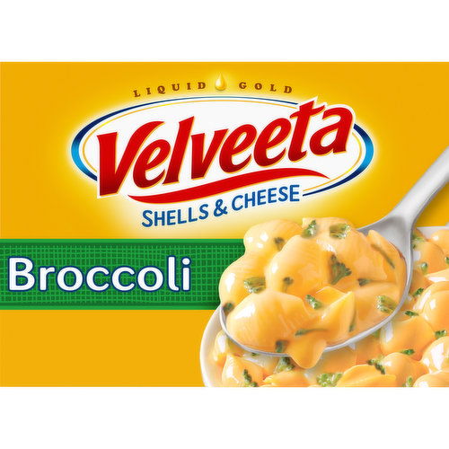 Velveeta Shells & Cheese Macaroni and Cheese with Broccoli Florets Meal