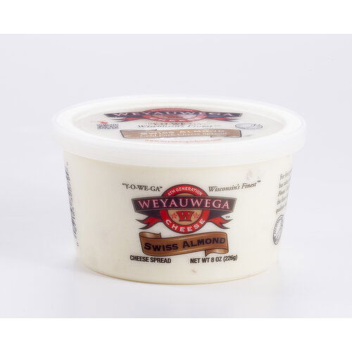 Weyauwega Cheese Spread, Swiss Almond