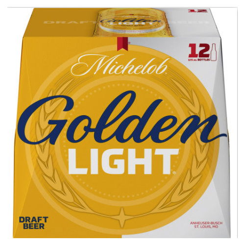 Michelob Golden Light 12 Pack Bottles