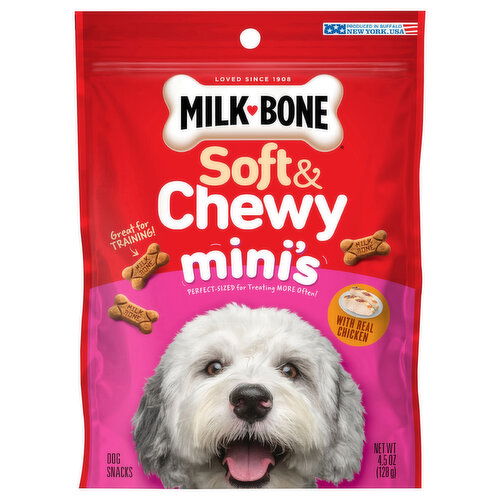 Milk-Bone Dog Snacks, with Reak Chicken, Mini's