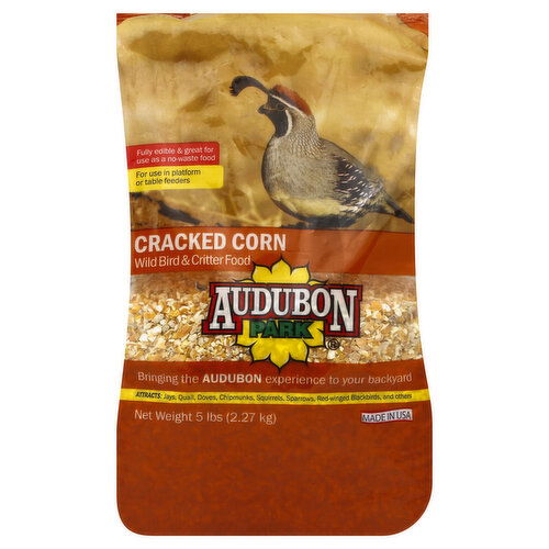 Audubon Park Cracked Corn, Wild Bird & Critter Food