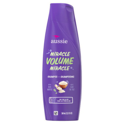 Aussie Aussie Miracle Volume Shampoo, 12.1 fl oz, 360 ml