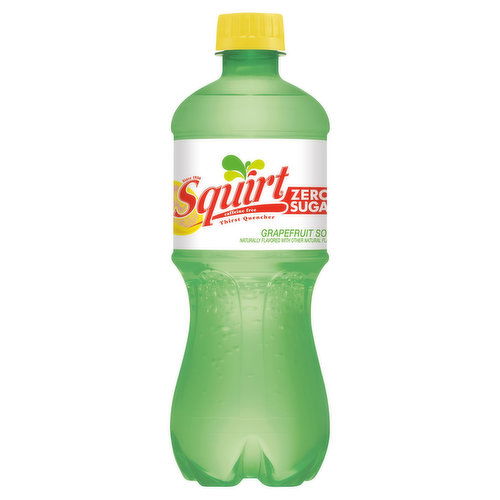 Squirt Soda, Zero Sugar, Grapefruit