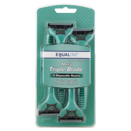 Equaline Razors, Disposable, Men's Triple Blade