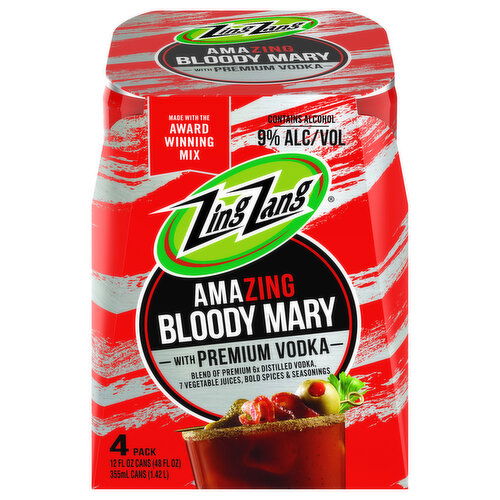 Zing Zang Amazing Bloody Mary with Premium Vodka
